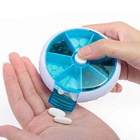 HUI JIN Pill Box Organiser Tablet Medicine Storage Dispenser Weekly Daily 3 Pack