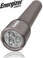 Energizer VISION-1500 LED Flashlight, 1500 High Lumens, IPX4 Water Resistant, Aircraft Grade Metal Tactical Flashlight, Digital Beam Focus, 6 AA Batteries Included, Silver, Universal