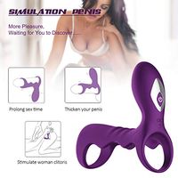 Male Vibrating Wand Massager Rechargeable Wireless Remote Control Back Neck Shoulder Relaxation Massaging with Multiple Men Vibrator Medical Grade Silicone Vibration Toys