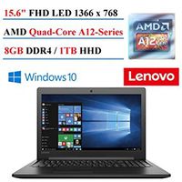 2017 Lenovo 310 15.6" Laptop, AMD A12-Series, 8GB DDR4 Memory, 1TB Hard Drive, Bluetooth 4.1,USB 3.0, Windows 10 Home
