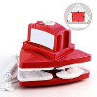 QUANOVO Glass Wiper Magnetic Window Cleaner for Double Glazed Windows 5-Gears Adjustable Magnetic Glider Washing Glass Fit to 4-38Mm Window Thickness for Xmas Home Improvement,Redc