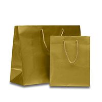 Small Wide Gold Euro Bags 5 1/2" X 5" | Quantity: 100 Gusset - 2 1/2"