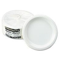 10-1/4" Plastic Plates, Warm white