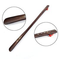 Studyset Wooden Shoe Horn Long Handle Shoe Lifter Professional Shoe Spoon Home Tools Chicken Wing Wooden Shell Shoehorn 55cm