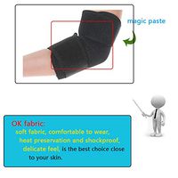 QWERTY Elbow Support/Self Heating Elbow Protector, with Built in Magnetic Powder and Magic Paste Strap