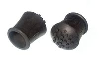 Walking Stick Crutch Frame Ferrule Black Rubberised 1 Inch 25Mm Id Pack 4