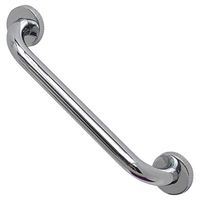 EVIDECO 2300102 Stainless Steel Bath and Shower Straight Grab Bar-Concealed Mounting Snap Flange-1 Diameter x 11.8 Length Chrome