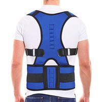 ZJchao Corrector Back Lumbar Brace Posture Belt,Prevents Slouching Sit Work,Lower and Upper Adjustable Support Band Relieve Neck Spine Pain Thoracic Pressure (M)