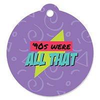 90's Throwback - 1990s Party Favor Gift Tags (Set of 20)