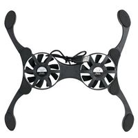 SODIAL(R) Portable Folding USB 2 Fan PC Computer Laptop Cooling Cooler Pad