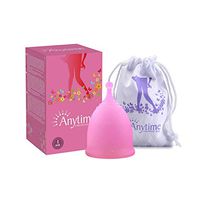 Silicone Menstrual Cups, Period Cups with Free Bags, Reusable Feminine Protection Cups Tampon and Pad Alternative for Women with Heavy or Sensitive Flow (Pink, S)