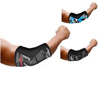 Elbow Support 5mm Cross Fit Elbow Sleeve Neoprene Power Weight Lifting (Gray Sublimation, X-Large)