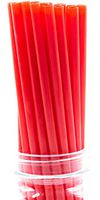Made in USA Pack of 100 Red Giant Plastic Smoothie (10" X 0.31") Drinking Straws (FDA-approved, Non-toxic, BPA-free)
