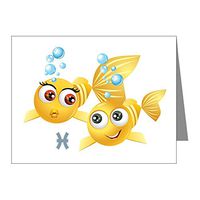 Note Cards (10 Pack) SmileyFace Zodiac Pisces