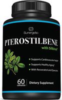 Premium Pterostilbene Supplement – Pterostilbene with Resveratrol & Quercetin – Supports Healthy Aging & Cardiovascular Health – Natural Source Pterostilbene 100mg per Serving – 60 Capsules