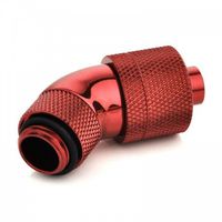 Bits Power Cooled PC Fitting Personal Computer Water Reservoir Sled Tube Compression Rotary Screw Adapter Extender Expansion Parts (BP-DBR45R2CPF-CC3)