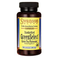 Swanson Greenselect Green Tea Phytosome 600 Milligrams 60 Capsules
