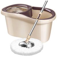 Broom and Dustpan With Long Handle Telescopic Upri Extendable Handle Stainless Steel Metal Rod Hand Pressure Mop And Buckets Sets Microfibre Dual Drive Easy Wring Mopping Artifact Ceramic Tile Kitchen