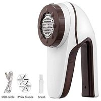 Electronic Fabric Lint Remover, Cloth Defuzzer Sweater Shaver Remove Pills Fuzz Fleece Kits, Suit for Men Women Students as Christmas Gift-White