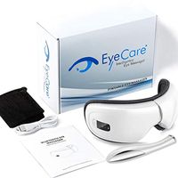 Eye Massager Portable Electric Wireless Bluetooth Eye Care Rechargeable Massager with Music Hot Compress Air Pressure Vibration Relieve Eye Strain Make Eyes Holiday,Free Eye Cream Massager Stick