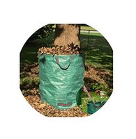 Foldable Strong Reusable Garden Waste Bag Waterproof Rubbish Sack Leaves Grass Bin Storage 272L,Green