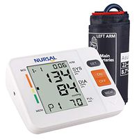 NURSAL Blood Pressure Monitor Upper Arm BP Machine Digital Automatic Blood Pressure Meter with Cuff 22-42 cm, 90 Sets Memory, WHO Indicator, Large LCD Screen - FDA Certified