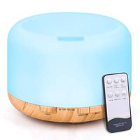 LBSX 500ml Premium, Essential Oil Diffuser, 5 in 1 Ultrasonic Aromatherapy Fragrant Oil Humidifier Vaporizer, Timer and Auto-Off Safety Switch, 7 LED Light Colors