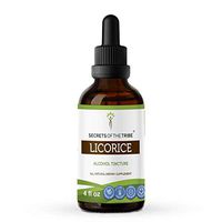 Licorice Tincture Alcohol Liquid Extract, Organic Licorice (Glycyrrhiza Glabra) Dried Root (4 FL OZ)