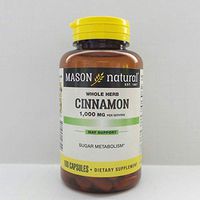 Mason Natural Cinnamon, 1000mg, Capsules 100 ea