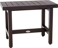 AquaTeak Patented 24" Spa Lotus Mocha Teak Shower Bench