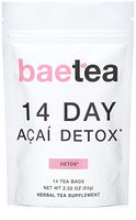 Baetea 14-Day Acai Herbal Detox Tea Supplement with Acai Berry & Goji Berry, 14 Tea Bags
