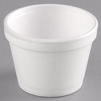Dart 12SJ20 4.2" Top And 2.7" Bottom Diameter, 3.2" Height 12 oz Insulated Squat Foam Container