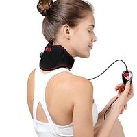 LPY-USB Cervical Neck Shoulder Massager, Electric Heating+Self-Heating Far Infrared Thermotherapy Technology Keep Warm Neck Brace