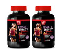 Menopause Herbs - Female Energy Booster Complex - Increase Passion - Balance Mood - Horny Goat Weed Supplement - 2 Bottle (120 Capsules)