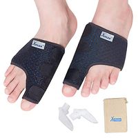 Xmax Orthopedic Bunion Splint Corrector Relief - Neoprene Straightener Hallux Valgus Hammer Toe for Men and Women, Black