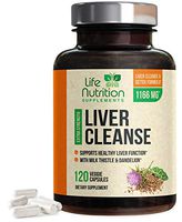 Liver Cleanse Formula 1100mg - Extra Strength 22 Herbs Support Supplement - Made in USA - Best Vegan Milk Thistle Extract, Silymarin, Beet, Artichoke, Dandelion, Chicory Non-GMO - 120 Capsules