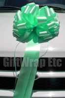 Large Car Bow, 16" Wide - Mint Green, St. Patrick's Day, Christmas, Gift Bow, Presents, Birthday, Spring, Decoration, Classroom, Office, Boxing Day, Fundraiser, Easter