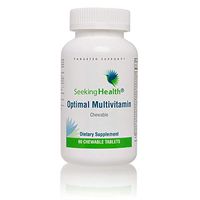 Seeking Health | Optimal Multivitamin | 60 Tablets | Daily Multivitamin Chewable | Methylation Support | Stress Support & Energy Production | 30 Servings