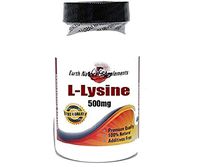 L-Lysine 500mg * 200 Capsules 100% Natural - by EarhNaturalSupplements
