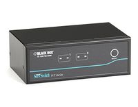 Black Box 2-Port DT Series Desktop KVM Switch Dual-Head DVI-D USB