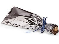 6.5" X 20" Metallic Wine Bags (Silver) 10 Bags