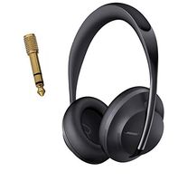 Bose Noise Cancelling Wireless Headphones 700, with Alexa Voice Control - Triple Black + ExoGear 6.35mm to 3.5mm Adaptor Value Bundle
