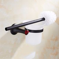 LAONA European retro black red diamond ornaments suite bathroom towel rack racks, Toilet brush