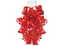 HOT RED High Gloss Curly Bows12 Strands (7 unit, 12 pack per unit.)