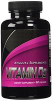 Advanta Supplements Vitamin D3 5,000 IU, 90 Capsules