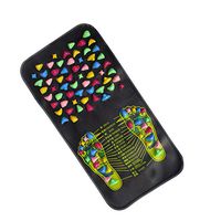 CHAONAO Foot Massage Mat Walk Reflexology Massager Acupressure Mat for Pain Foot Ache Relieve Nerve Relaxes Muscle Massage, 35x70cm