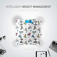 Colorful Retro Roller Skates Scale for Weight Bathrooms Scales Personal Weight Scale Tracks 8 Key Compositions Analyzer Sync with Fitness Apps 400 Lbs