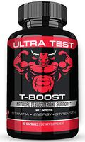 Stamiron Ultimate Test Boost Premium Testosterone & Nitric Oxide Boost for Men Plus Boost for Enhanced Energy, Strength, Lean Muscle Mass, and Drive Natural Testosterone Supplement 90 Capsules