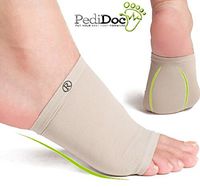 Pedidoc™ Arch Support Inserts - Plantar Fasciitis Arch Sleeve Wrap - Plantar Fasciitis Shoe Inserts with Comfort Gel Cushions to Relieve Foot Pain from Plantar Fasciitis and Flat or Fallen Arches -