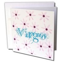 3dRose Virgo Flowers - Greeting Cards, 6 x 6 inches, set of 6 (gc_27890_1)